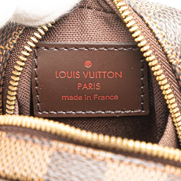 Pre-owned Louis Vuitton Damier Ebene Etui Okapi PM Brown
