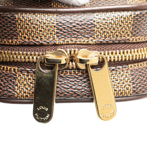Pre-owned Louis Vuitton Damier Ebene Etui Okapi PM Brown