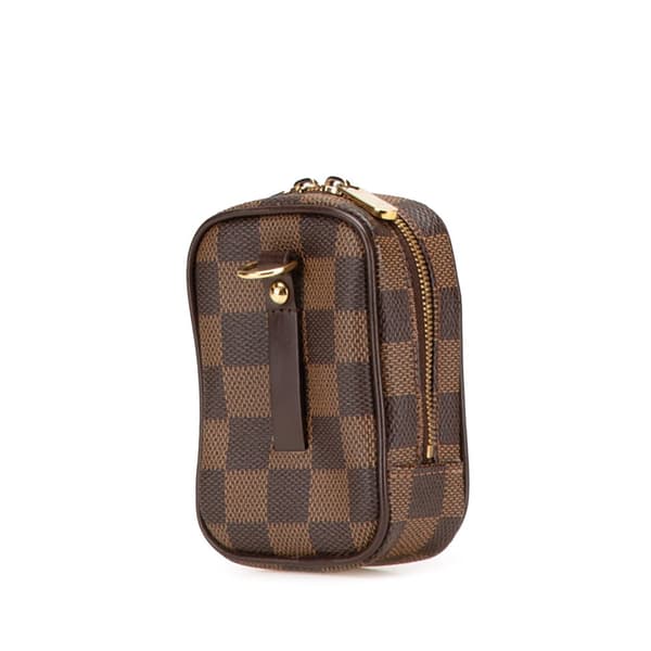 Pre-owned Louis Vuitton Damier Ebene Etui Okapi PM Brown