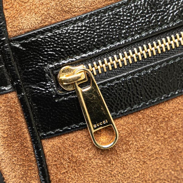 Pre-owned Gucci Mini Suede Ophidia Crossbody Brown