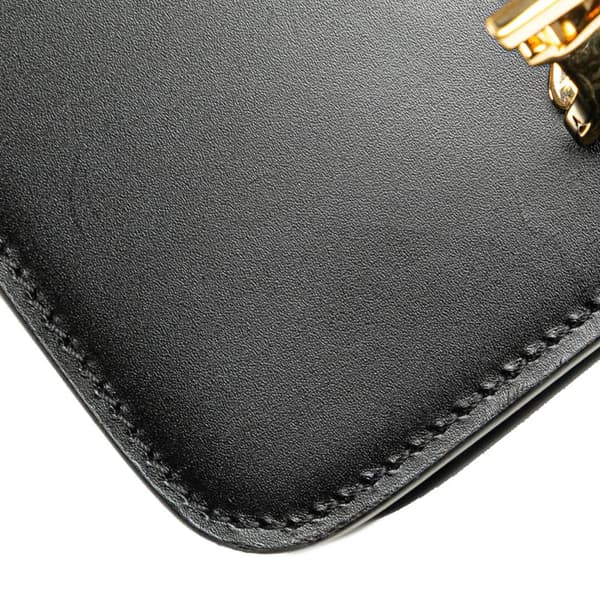 Pre-owned Burberry Mini Leather TB Crossbody Black