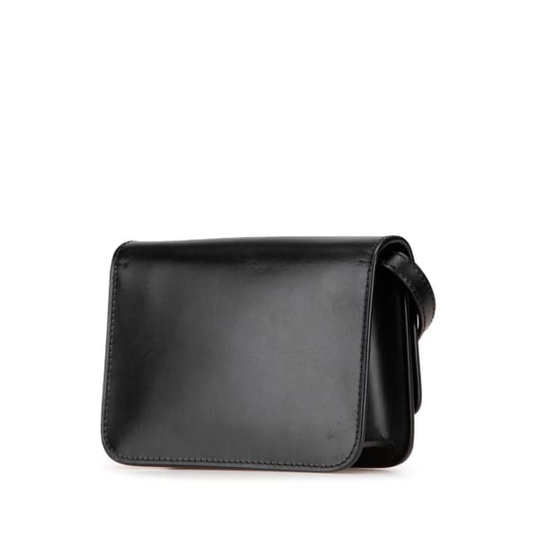 Pre-owned Burberry Mini Leather TB Crossbody Black