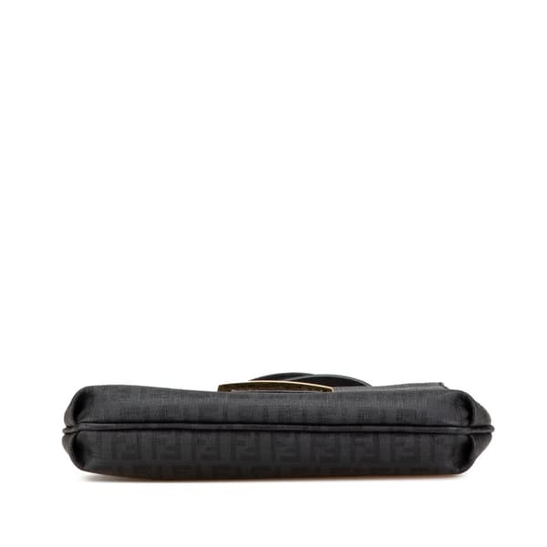 Pre-owned Fendi Zucchino Spalmati Crossbody Black