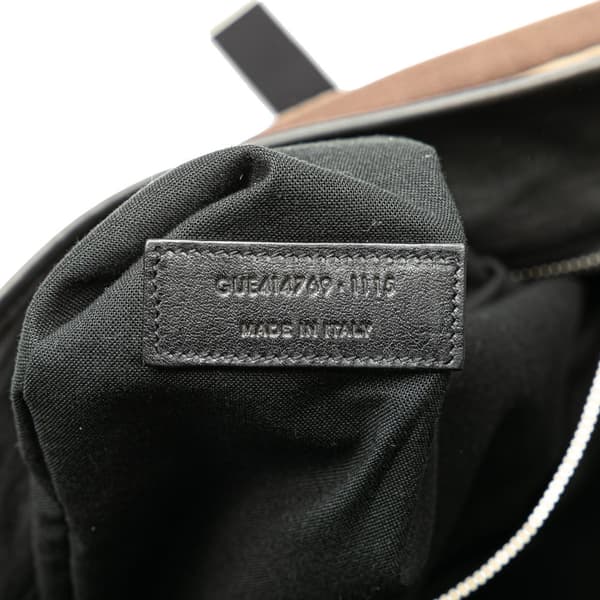 Pre-owned Saint Laurent Canvas Camouflage Messenger Bag Brown
