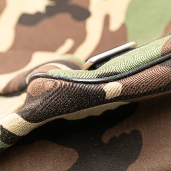 Pre-owned Saint Laurent Canvas Camouflage Messenger Bag Brown
