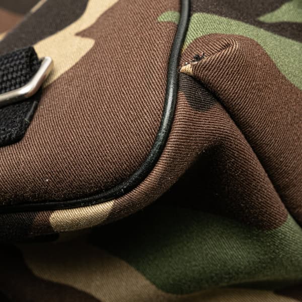 Pre-owned Saint Laurent Canvas Camouflage Messenger Bag Brown