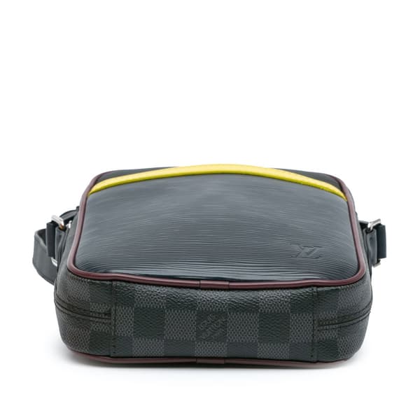 Pre-owned Louis Vuitton Epi Damier Graphite Danube Slim Black