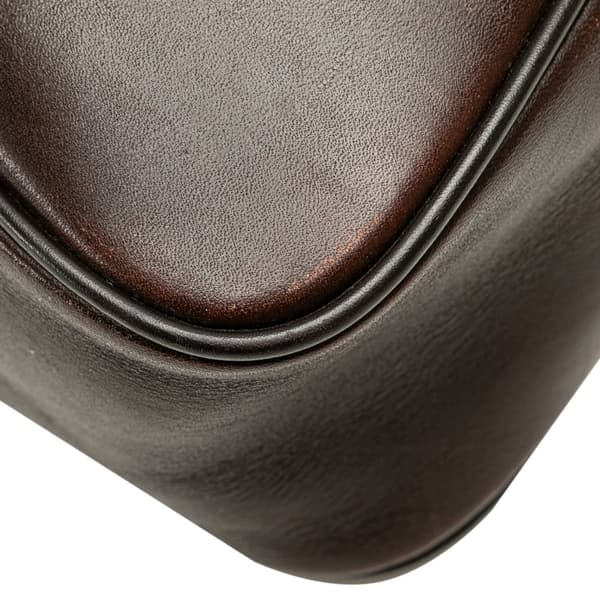 Pre-owned Burberry House Check Canvas Business Bag Brown