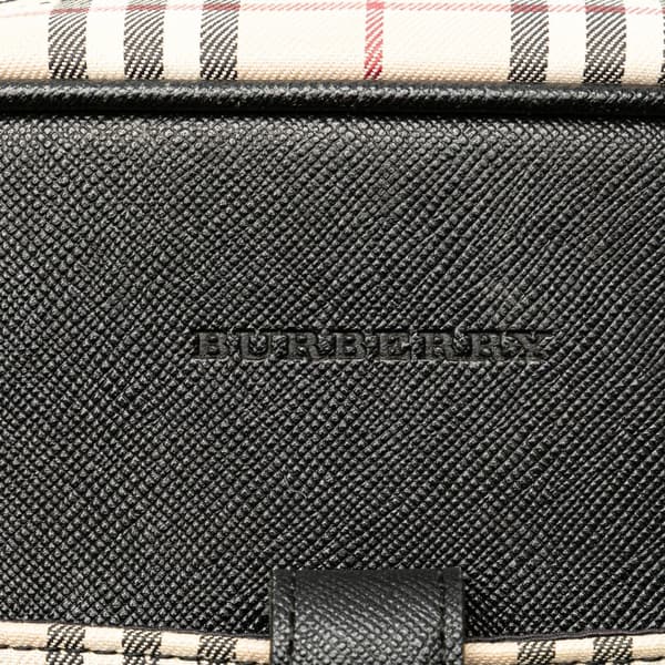 Pre-owned Burberry House Check Canvas Crossbody Brown