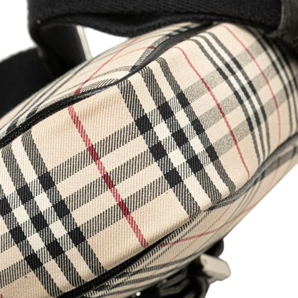 Pre-owned Burberry House Check Canvas Crossbody Brown