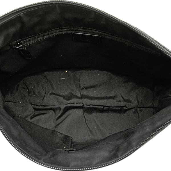 Pre-owned Gucci GG Canvas Abbey D Ring Crossbody Black