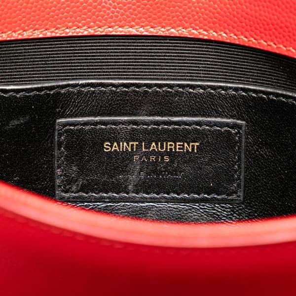Pre-owned Saint Laurent Small Grain de Poudre Kate Crossbody Red