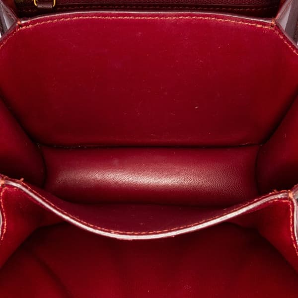 Pre-owned Celine Small Calfskin Classic Box Red