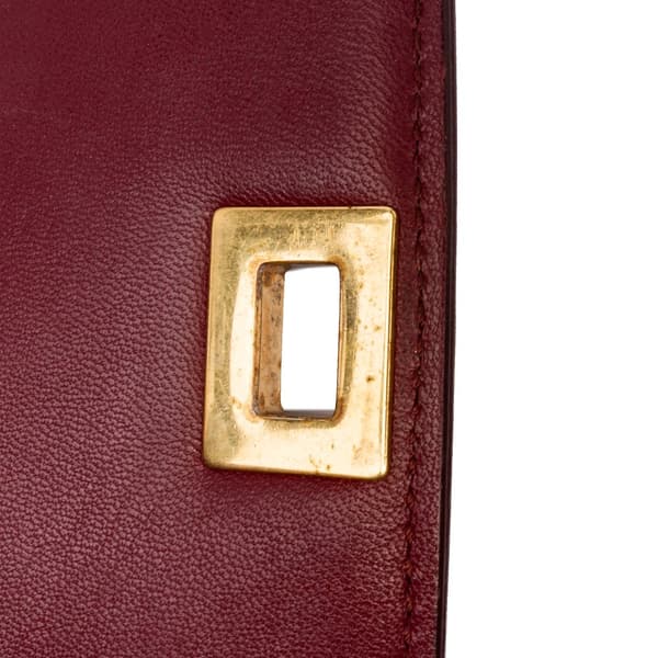 Pre-owned Celine Small Calfskin Classic Box Red