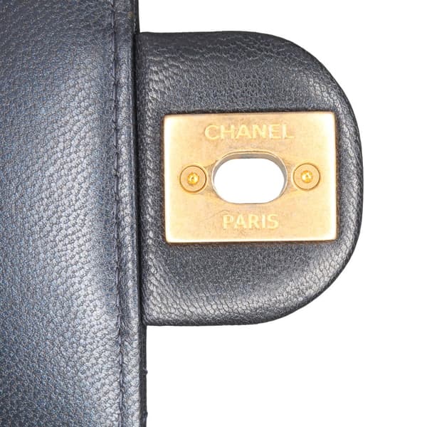 Pre-owned Chanel Mini Goatskin Chic Pearls Clutch On Chain Blue