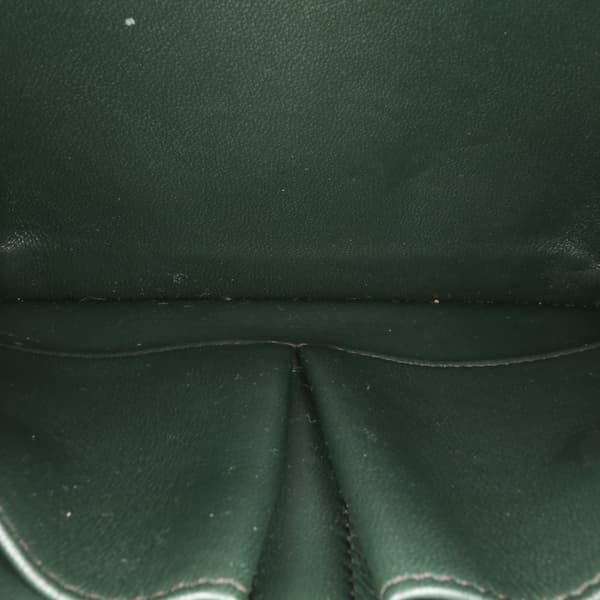 Pre-owned Celine Medium Calfskin Classic Box Green