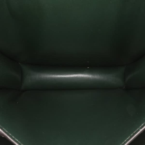 Pre-owned Celine Medium Calfskin Classic Box Green