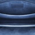 Miniatyrbild 4 av 10: Pre-owned Saint Laurent Medium Croc Embossed Monogram Sunset Bag Blue
