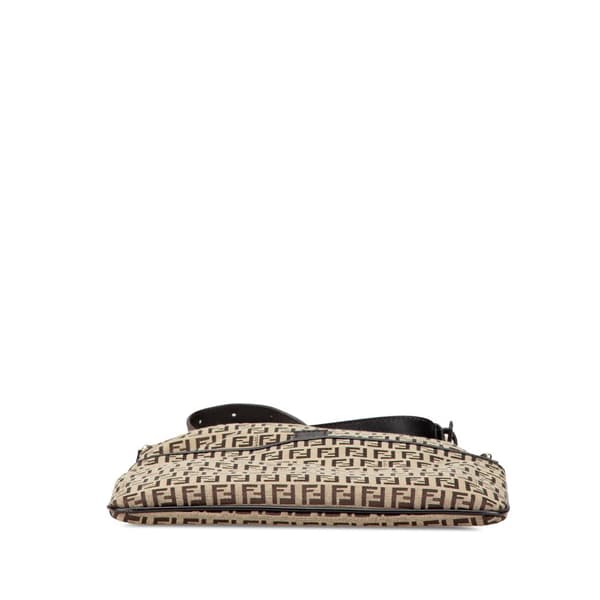 Pre-owned Fendi Zucchino Canvas Crossbody Brown