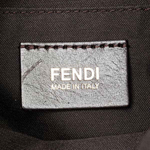 Pre-owned Fendi Zucchino Canvas Crossbody Brown