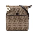 Miniatyrbild 1 av 10: Pre-owned Fendi Zucchino Canvas Crossbody Brown