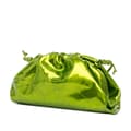 Miniatyrbillede 2 af 10: Pre-owned Bottega Veneta Metallic Crushed Calfskin The Mini Pouch Green