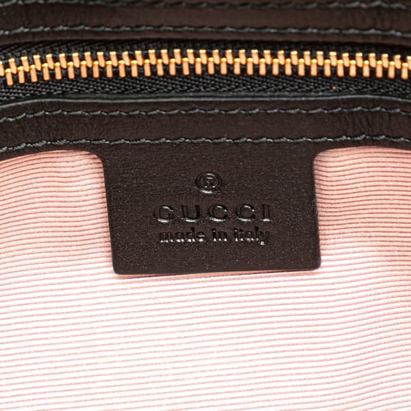 Pre-owned Gucci Suede Arli Crossbody Black