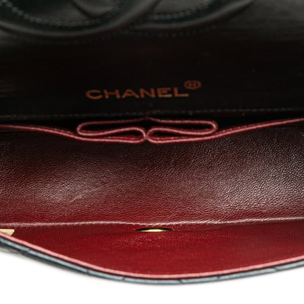 Pre-owned Chanel Mini CC Quilted Lambskin Full Flap Black