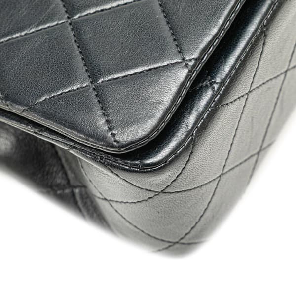 Pre-owned Chanel Mini CC Quilted Lambskin Full Flap Black