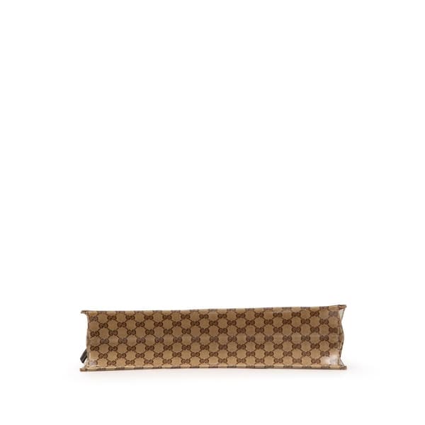 Pre-owned Gucci GG Crystal Business Bag Brown