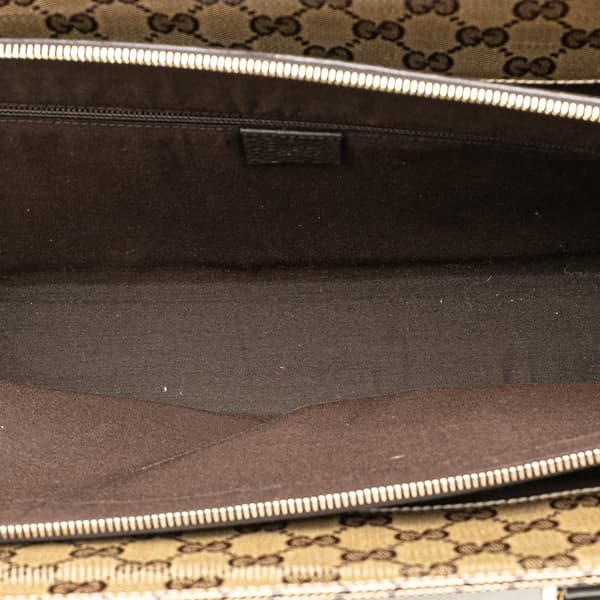 Pre-owned Gucci GG Crystal Business Bag Brown