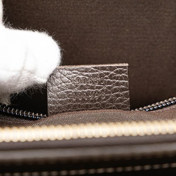 Pre-owned Gucci GG Crystal Business Bag Brown