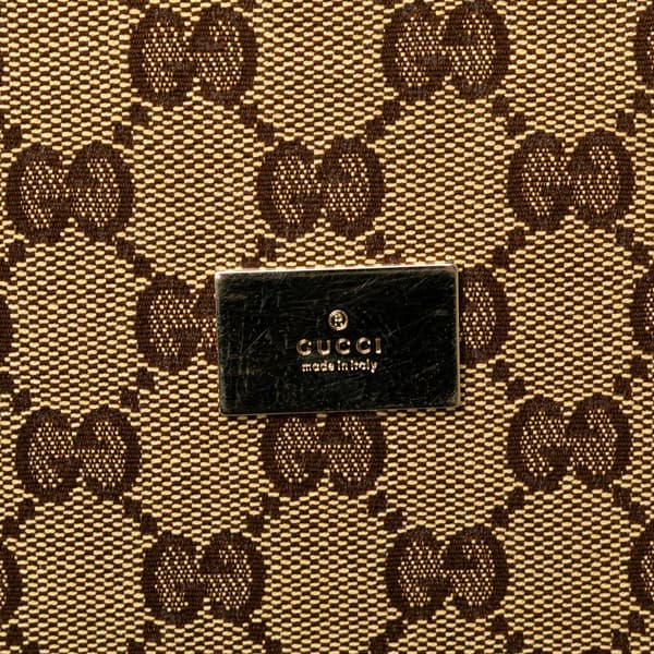 Pre-owned Gucci GG Crystal Business Bag Brown