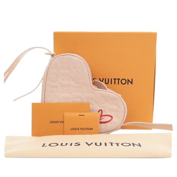 Pre-owned Louis Vuitton Monogram Empreinte Fall In Love Coeur Pink