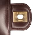 Miniatyrbillede 7 af 10: Pre-owned Chanel Mini Quilted Shiny Lambskin Single Flap Red