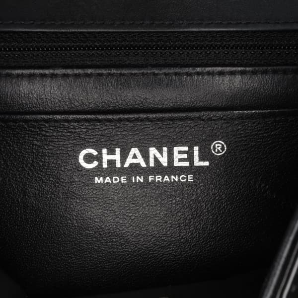 Pre-owned Chanel Mini Square Classic Patent So Black Single Flap Black