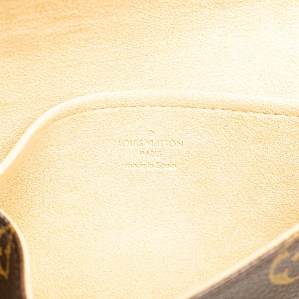Pre-owned Louis Vuitton Monogram Pochette Twin GM Brown