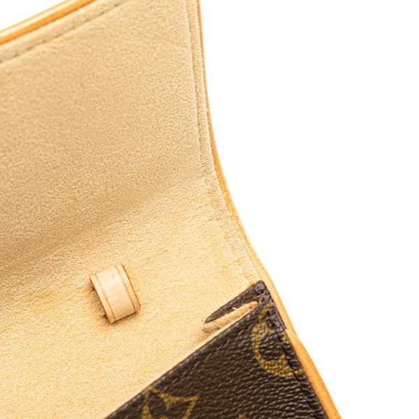 Pre-owned Louis Vuitton Monogram Pochette Twin GM Brown