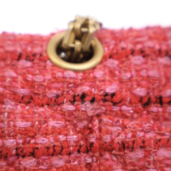 Pre-owned Chanel Mini Reissue 2.55 Tweed Single Flap 224 Pink