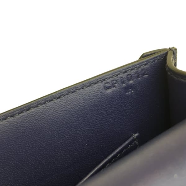 Pre-owned Hermès Mini Chevre Mysore Verrou Chaine Blue