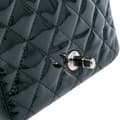 Miniatyrbillede 8 af 10: Pre-owned Chanel Mini Square Classic Patent Single Flap Black