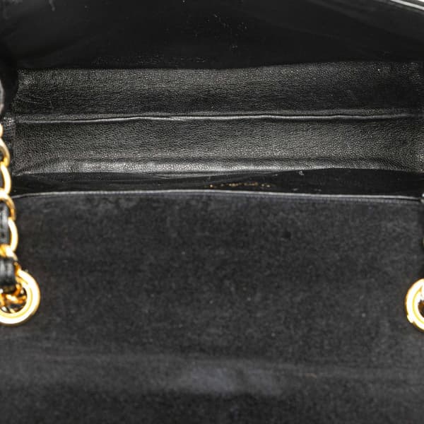 Pre-owned Chanel Small CC Quilted Suede Chain Crossbody Black