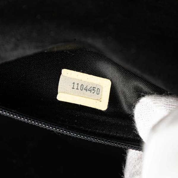 Pre-owned Chanel Small CC Quilted Suede Chain Crossbody Black