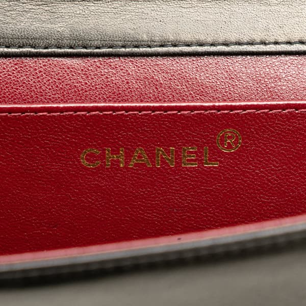 Pre-owned Chanel Mini CC Quilted Lambskin Full Flap Black