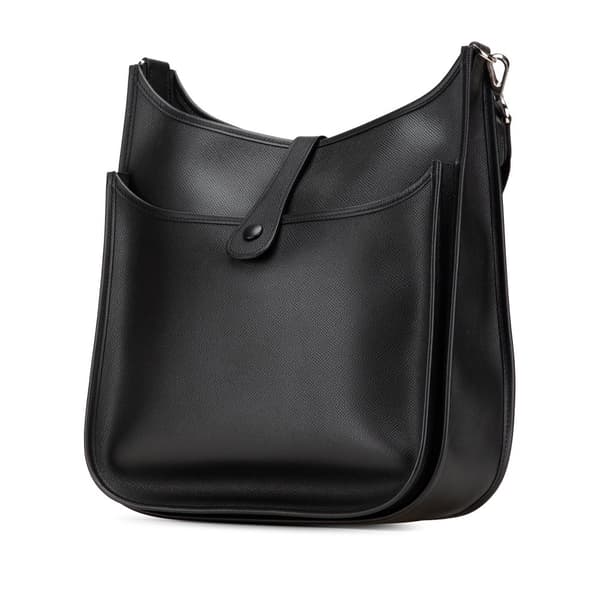 Pre-owned Hermès Epsom Evelyne II 29 Black