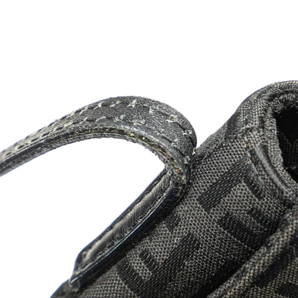 Pre-owned Fendi Zucchino Canvas Crossbody Black