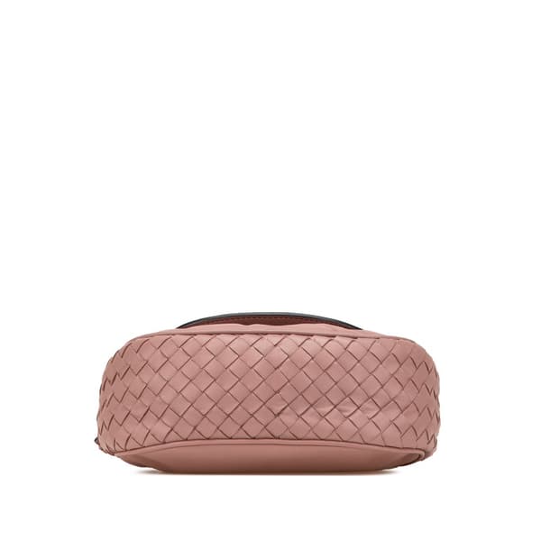 Pre-owned Bottega Veneta Small Nappa Intrecciato Nodini Flap Pink
