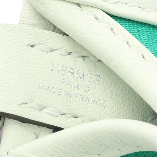 Pre-owned Hermès Toile Officier and Swift Neo Evelyne 16 Green