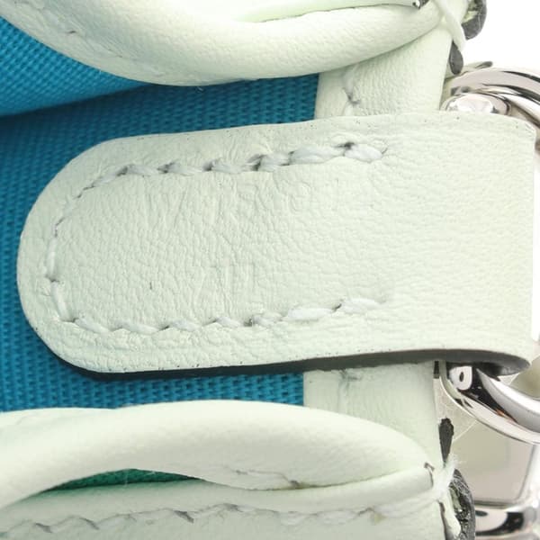 Pre-owned Hermès Toile Officier and Swift Neo Evelyne 16 Green