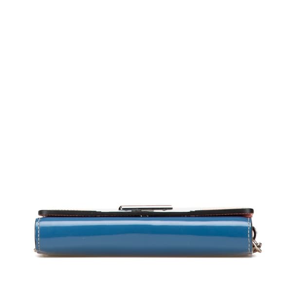 Pre-owned Louis Vuitton Epi Aqua Twist Wallet on Chain Blue